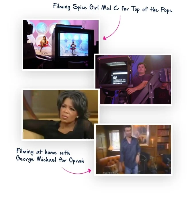 Filming at home with George Michael for Oprah