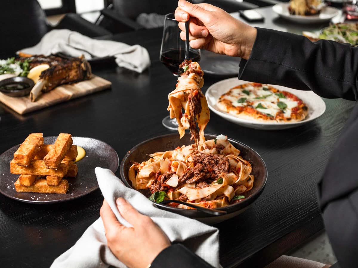 Dinner on the table in Hobart